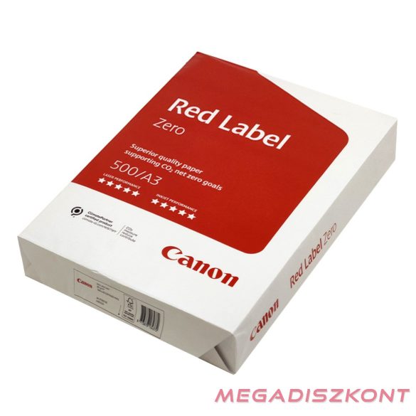 Fénymásolópapír CANON Red Label Zero A/3 80 g 500 ív/csomag