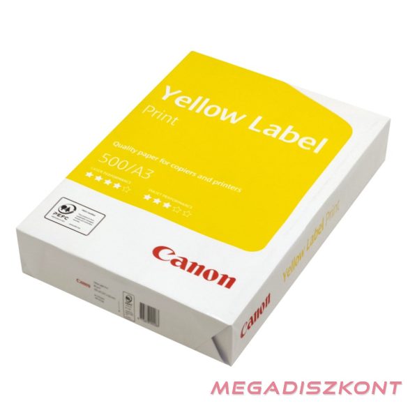Fénymásolópapír CANON Yellow Label Print A/3 80 g 500 ív/csomag