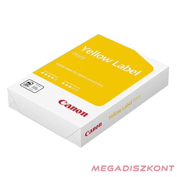 Fénymásolópapír CANON Yellow Label Print A/4 80 g 500 ív/csomag