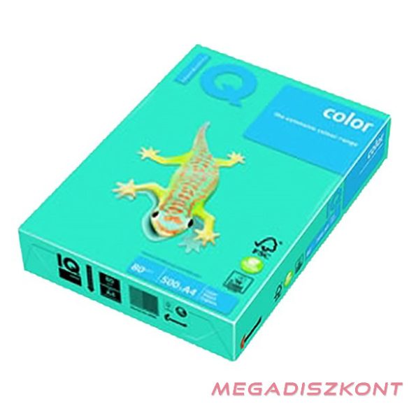 Fénymásolópapír színes IQ Color A/4 80 g intenzív azúrkék AB48 500 ív/csomag