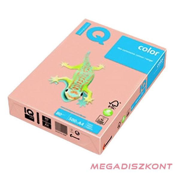 Fénymásolópapír színes IQ Color A/4 80 g pasztell flamingó OPI74 500 ív/csomag