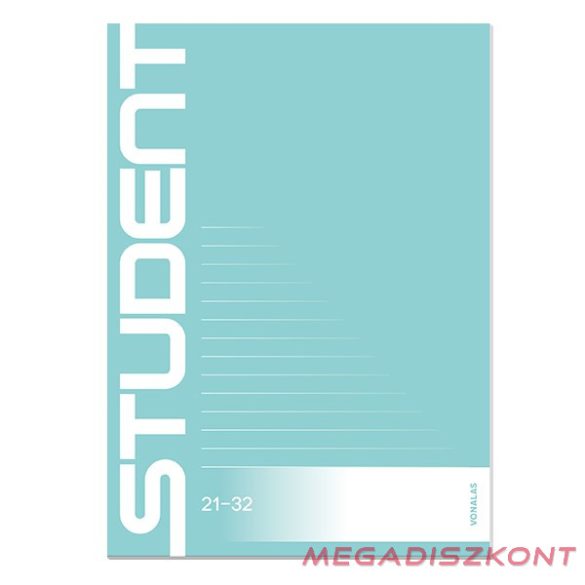 Füzet vonalas ICO Student A/5 32 lapos 21-32 4-8.osztályos