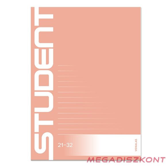 Füzet vonalas ICO Student A/5 32 lapos 21-32 4-8.osztályos