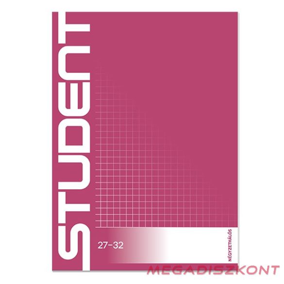 Füzet kockás ICO Student A/5 32 lapos 27-32