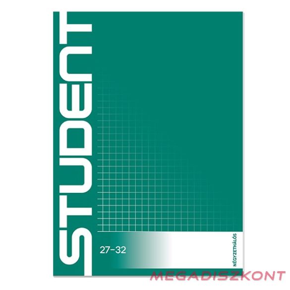 Füzet kockás ICO Student A/5 32 lapos 27-32