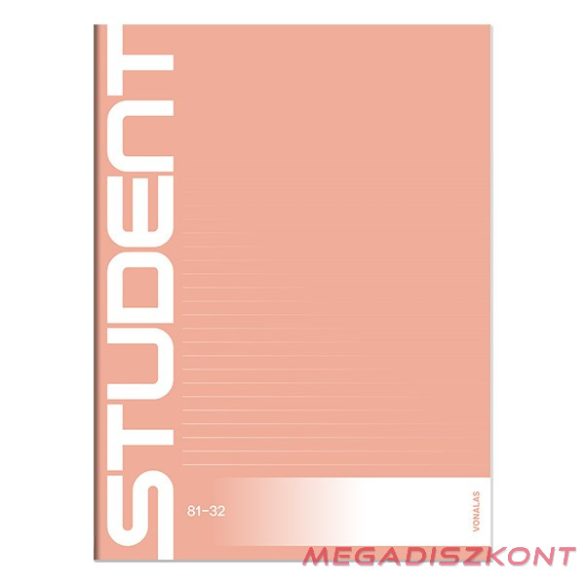 Füzet vonalas ICO Student A/4 32 lapos 81-32
