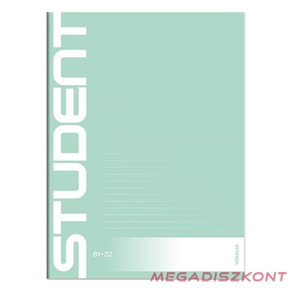 Füzet vonalas ICO Student A/4 32 lapos 81-32