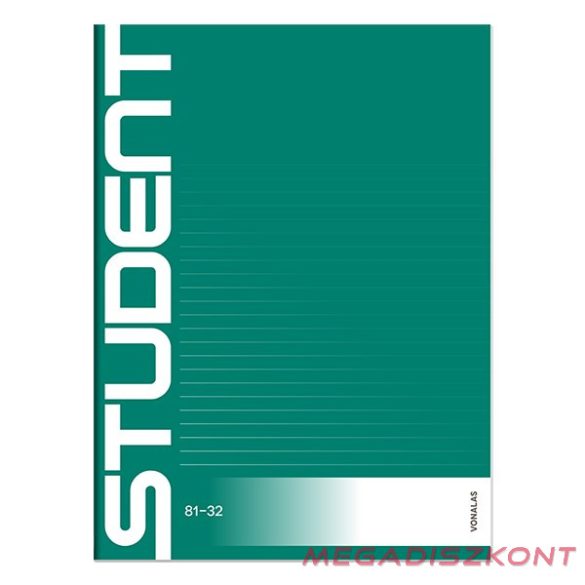 Füzet vonalas ICO Student A/4 32 lapos 81-32