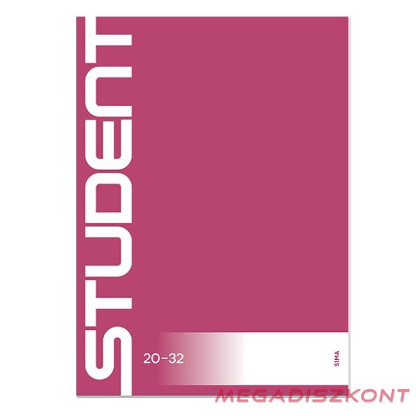 Füzet sima ICO Student A/5 32 lapos 20-32
