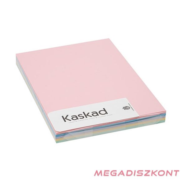 Dekorációs karton KASKAD A/4 160 g pasztell vegyes színek 5x25 íves
