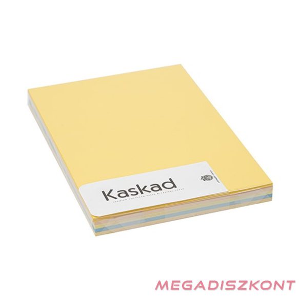 Dekorációs karton KASKAD A/4 160 g pasztell vegyes színek 5x25 íves