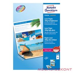 Fotópapír AVERY 2798 A/4 laser fényes 200 g 100 íves