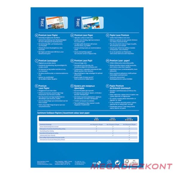 Fotópapír AVERY 2798 A/4 laser fényes 200 g 100 lapos