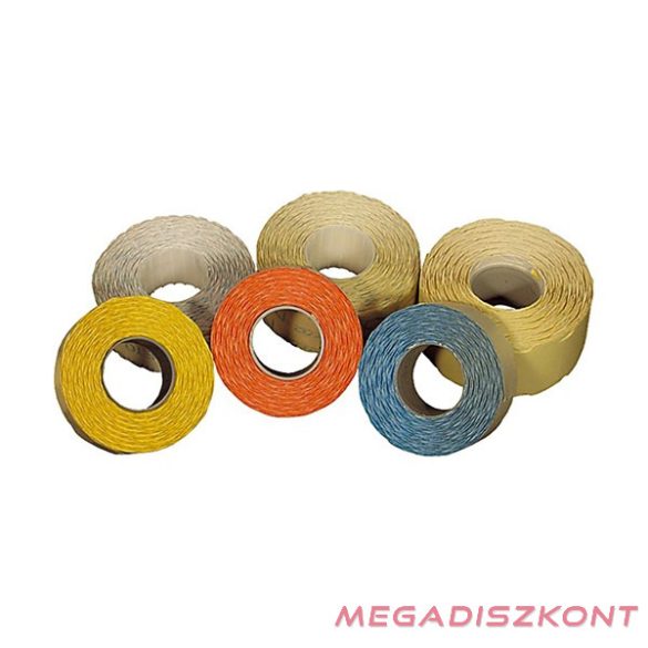 Árazószalag FORTUNA 22x12 mm perforált fehér 10 tekercs/csomag