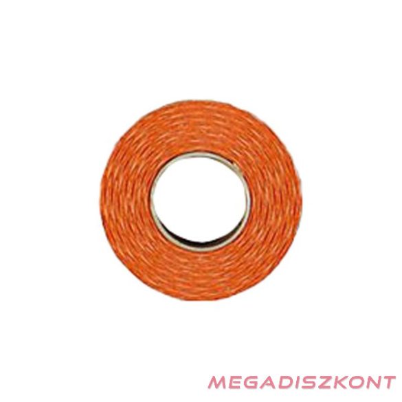 Árazószalag FORTUNA 25x16 mm perforált narancssárga 10 tekercs/csomag
