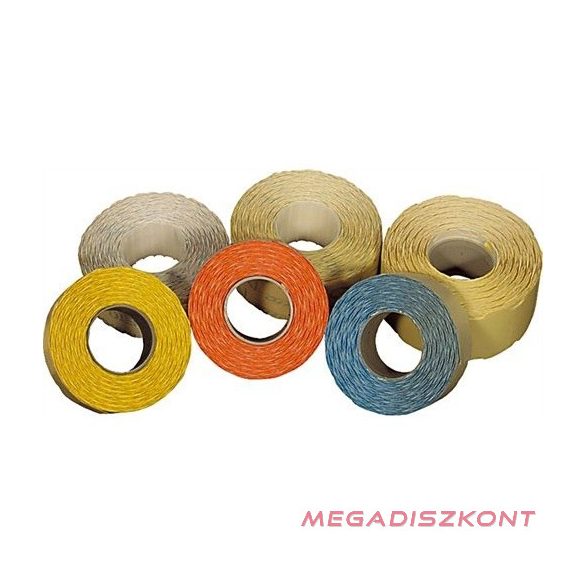 Árazószalag FORTUNA 26x12 mm perforált fehér 10 tekercs/csomag