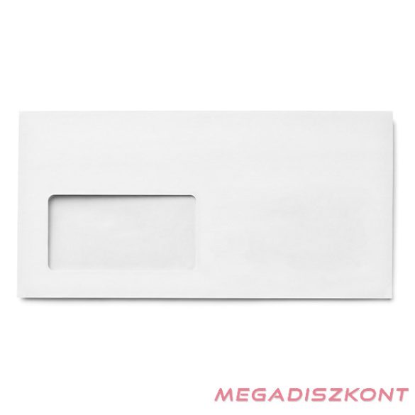 Boríték GPV LA/4 szilikonos bélésnyomott 110x220mm bal ablakos 45x90mm B20A20 1000 darabos