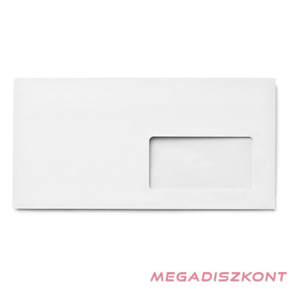 Boríték GPV LA/4 szilikonos bélésnyomott 110x220mm jobb ablakos 45x90mm J20A20 1000 darabos