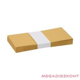 Boríték színes KASKAD LA/4 szilikonos 110x220mm 120 g arany 25 darabos