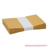 Boríték színes KASKAD LC/6 szilikonos 114x162mm 120 g arany 25/csom