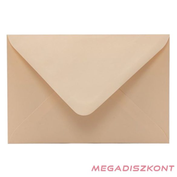Boríték színes KASKAD LC/6 enyvezett 114x162mm 13 krém 50 darabos