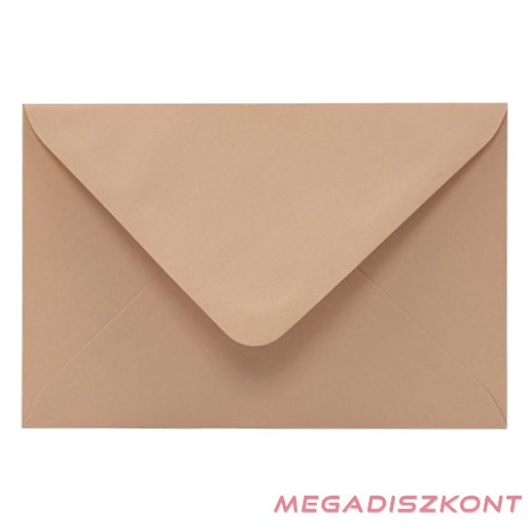Boríték színes KASKAD LC/6 enyvezett 114x162mm 16 mokka 50 darabos