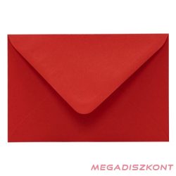   Boríték színes KASKAD LC/6 enyvezett 114x162mm 29 vörös 50 darabos