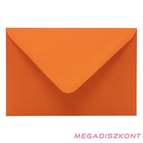 Boríték színes KASKAD LC/6 enyvezett 114x162mm 48 narancs 50 darabos