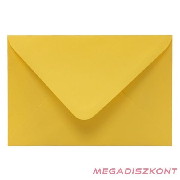 Boríték színes KASKAD LC/6 enyvezett 114x162mm 57 citromsárga 50 darabos