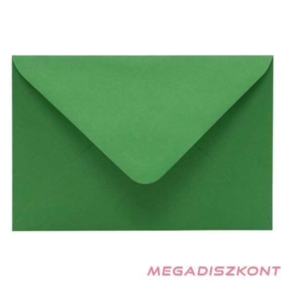 Boríték színes KASKAD LC/6 enyvezett 114x162mm 68 smaragd zöld 50 darabos