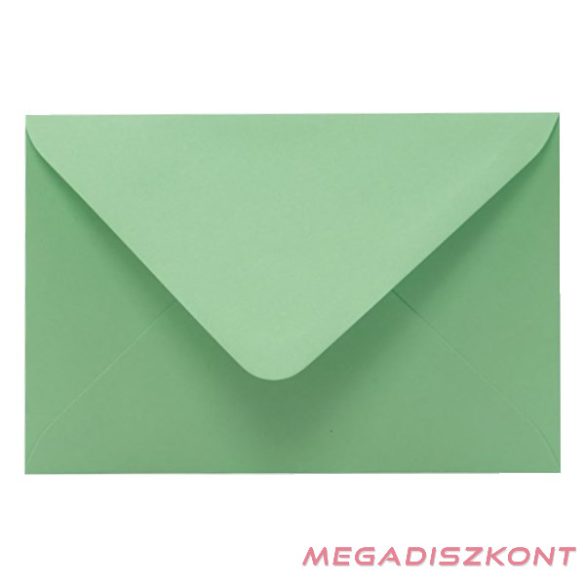 Boríték színes KASKAD LC/6 enyvezett 114x162mm 69 pisztácia zöld 50 darabos