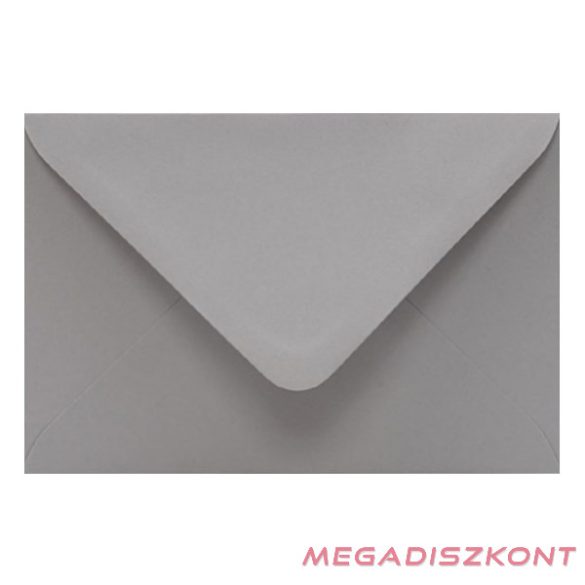 Boríték színes KASKAD LC/6 enyvezett 114x162mm 94 ezüst szürke 50 darabos