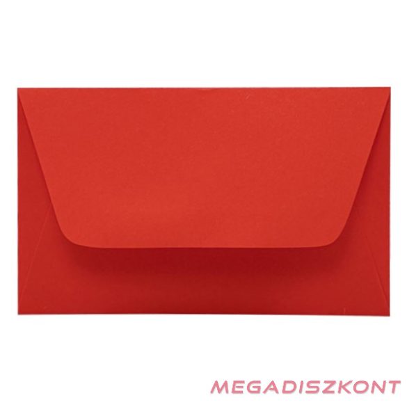 Névjegyboríték színes KASKAD enyvezett 70x105mm 28 korallpiros 50 darabos
