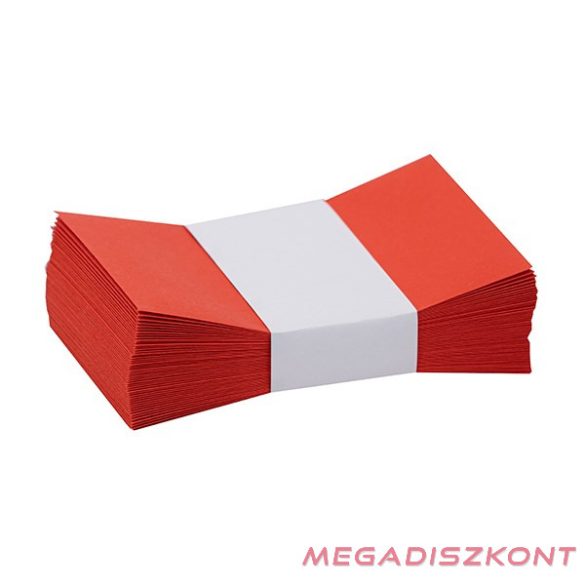 Névjegyboríték színes KASKAD enyvezett 70x105mm 28 korallpiros 50 darabos