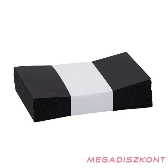Névjegyboríték színes KASKAD enyvezett 70x105mm 99 fekete 50 darabos