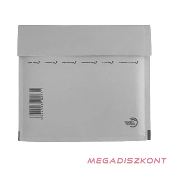 Légpárnás tasak CD szilikonos fehér 165x180mm