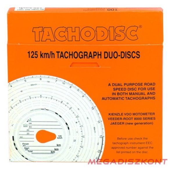 Tachográf 125km-es 1 napos (blu8) 100 darabos