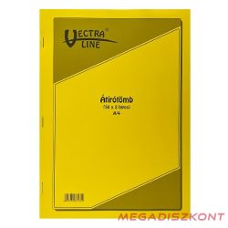 Önátírótömb VECTRALINE A/4 álló 50x2 lapos