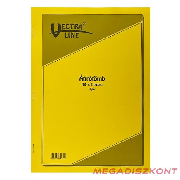 Önátírótömb VECTRALINE A/4 50x2 példány