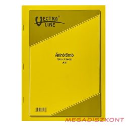 Önátírótömb VECTRALINE A/4 álló 50x3 lapos