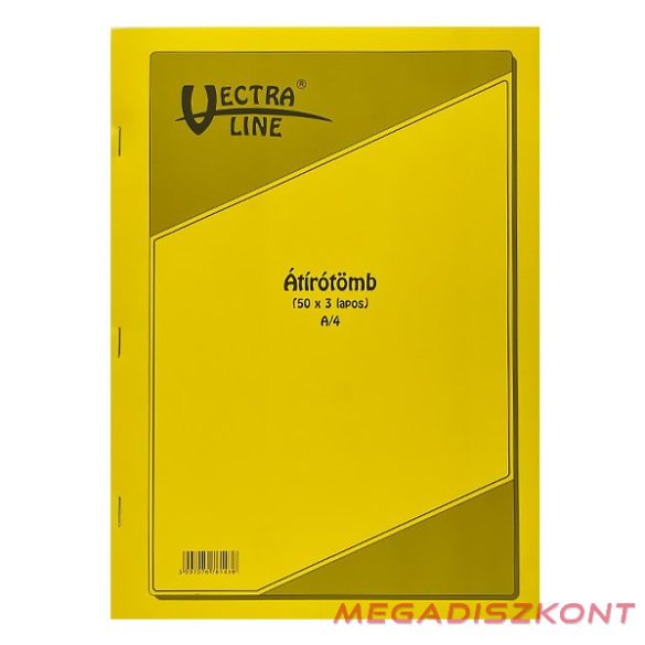 Önátírótömb VECTRALINE A/4 álló 50x3 lapos