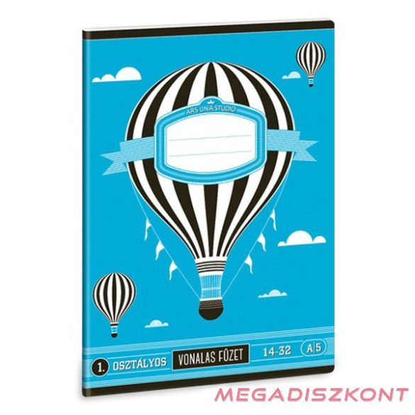 Füzet vonalas ARS UNA Standard A/5 32 lapos 14-32 1.osztályos