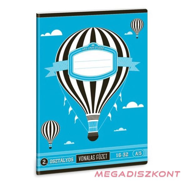 Füzet vonalas ARS UNA Standard A/5 32 lapos 16-32 2.osztályos