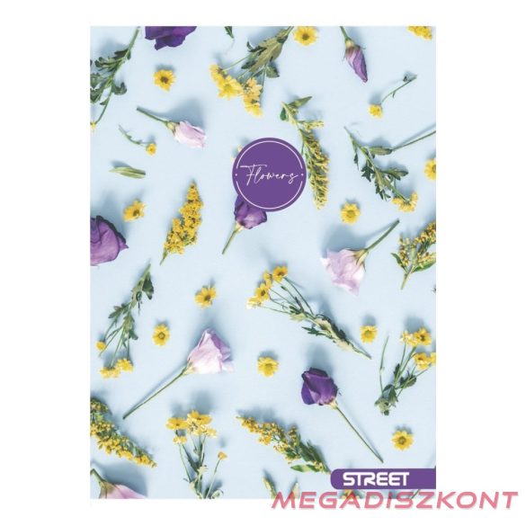 Füzet sima STREET A/4 54 lapos Flowers