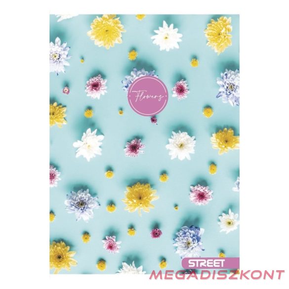 Füzet sima STREET A/4 54 lapos Flowers