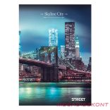 Füzet kockás STREET A/4 54 lapos Skyline