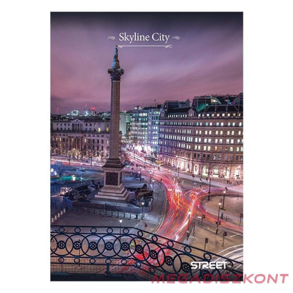 Füzet kockás STREET A/4 54 lapos Skyline