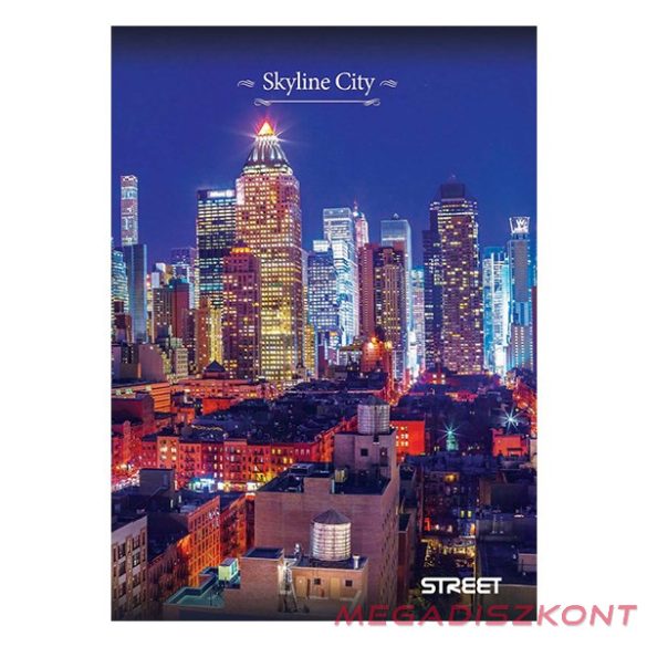 Füzet kockás STREET A/4 54 lapos Skyline