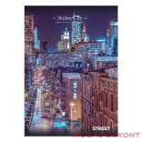 Füzet kockás STREET A/4 54 lapos Skyline