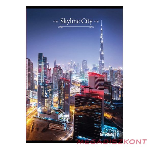 Füzet kockás STREET A/4 54 lapos Skyline